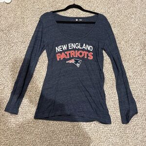 NFL New England Patriots Navy Long Sleeve Tee